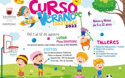 Regresan Cursos de Verano del ISSSTEZAC para niñas y niños